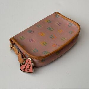 Pink Multicolor Dooney & Bourke Flap Wristlet
